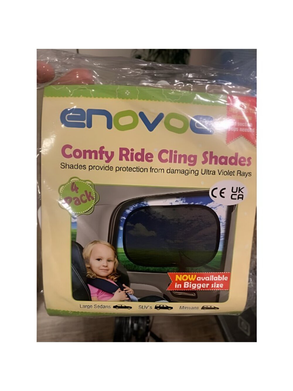 Car Window Shades for Baby (21"x14") - 4 Pack - Sun Shade Blocker